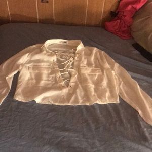A never worn see sheer blouse